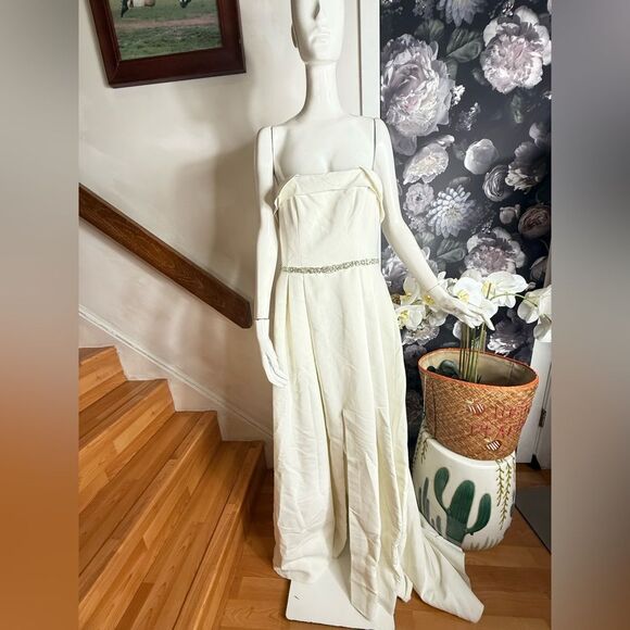 Anthropologie Sachin & Babi Brielle Strapless Embellished A-Line Gown/size 0 - Picture 13 of 15